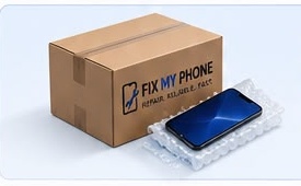 Secure shipping box for device repair